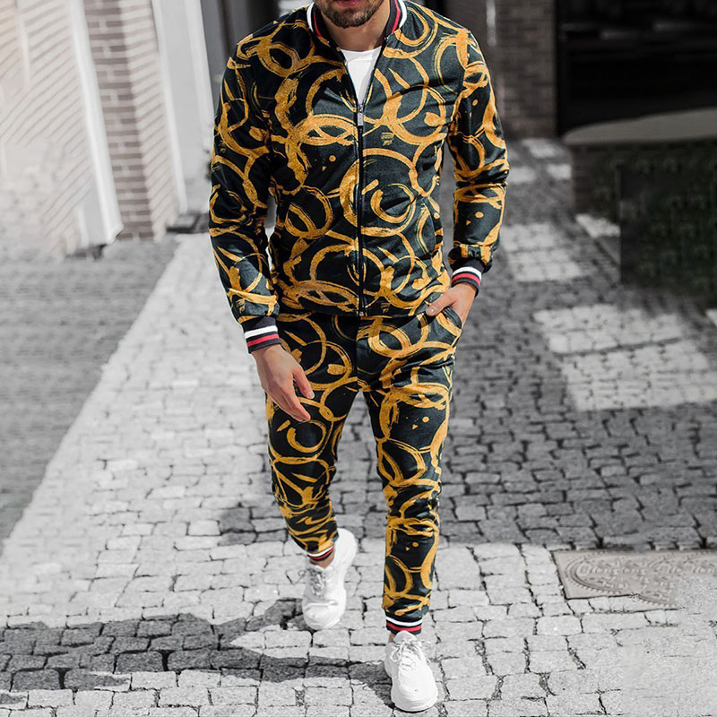 Zipper Thin Jacket + Trousers Tracksuit