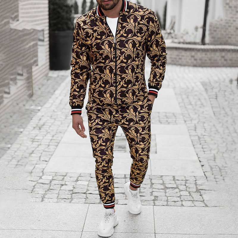 Zipper Thin Jacket + Trousers Tracksuit