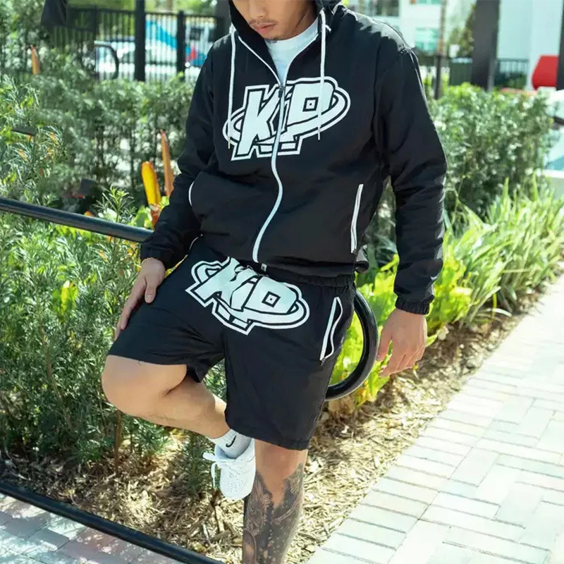 Jacket Shorts Sports Two Piece Set