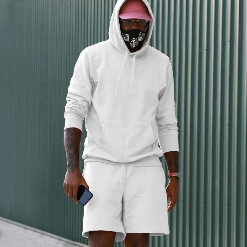 Street Long Sleeve Hoodie + Shorts Set