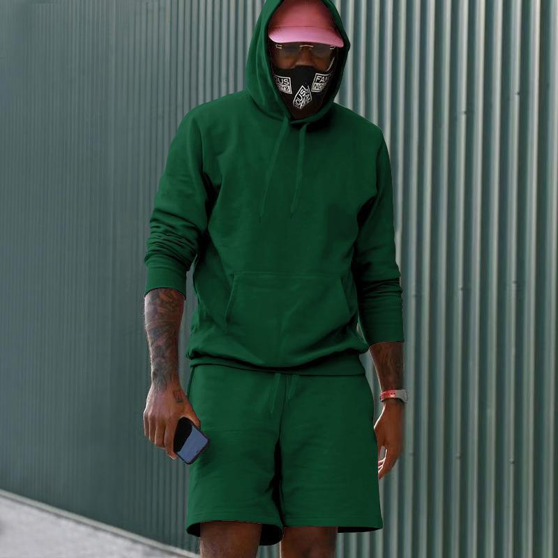 Street Long Sleeve Hoodie + Shorts Set