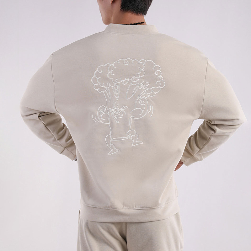 V-Neck Sweatshirt And Sweatpants Suit