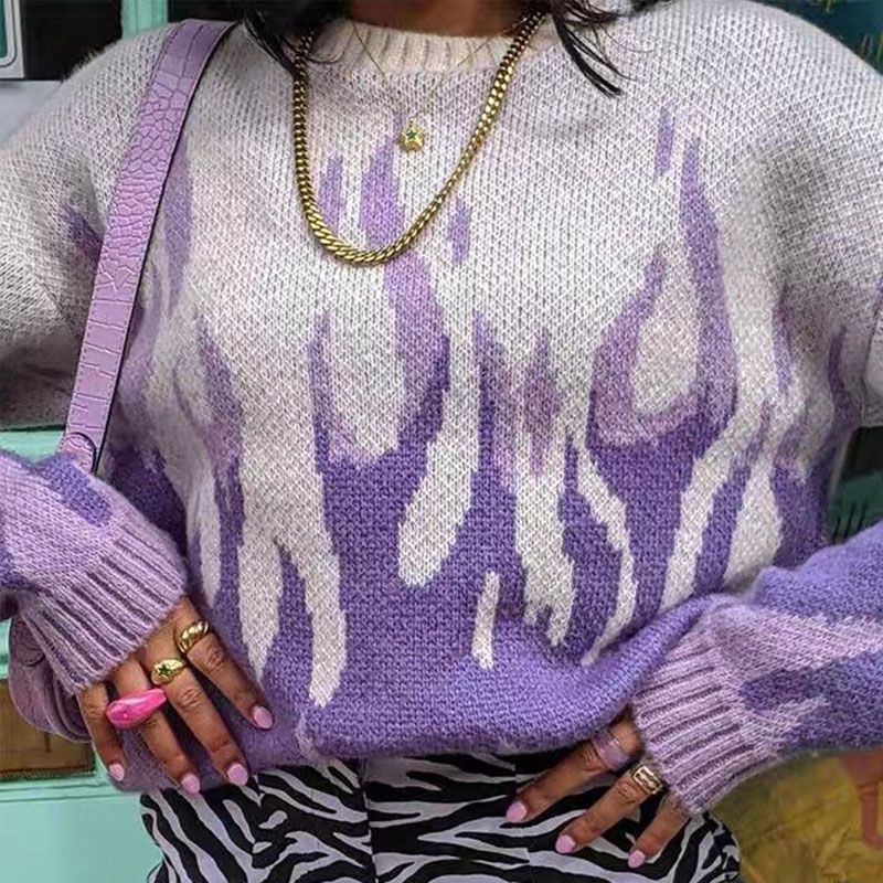 Unisex Street Fashion Print Sweater