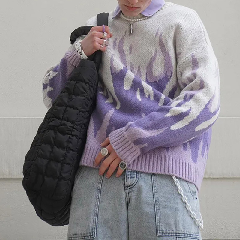 Unisex Street Fashion Print Sweater