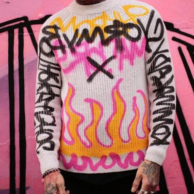 Flame Funny Pattern Sweater