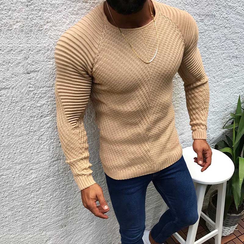 Slim Fit Crew Neck Pullover Sweater