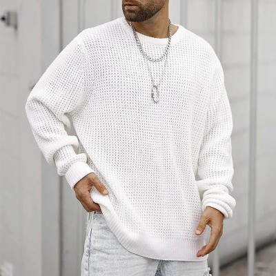 Men's Crew Neck Pullover Knit Sweater
