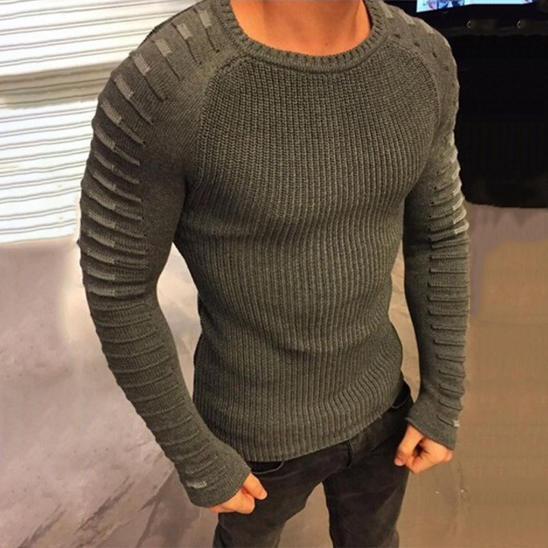 Round Neck Long Sleeved Sweater