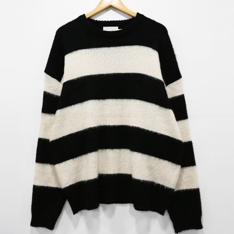Fashion Soft Waxy Striped Sweater