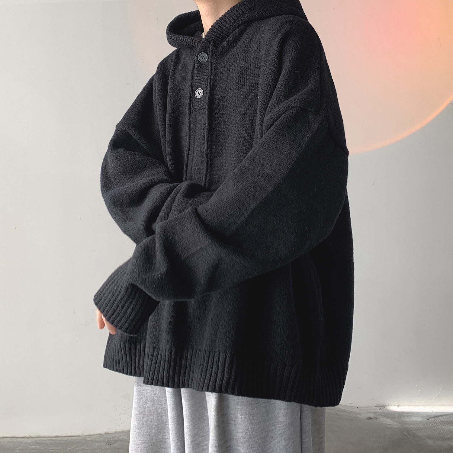 Japanese Lazy Style Retro Hooded Sweater