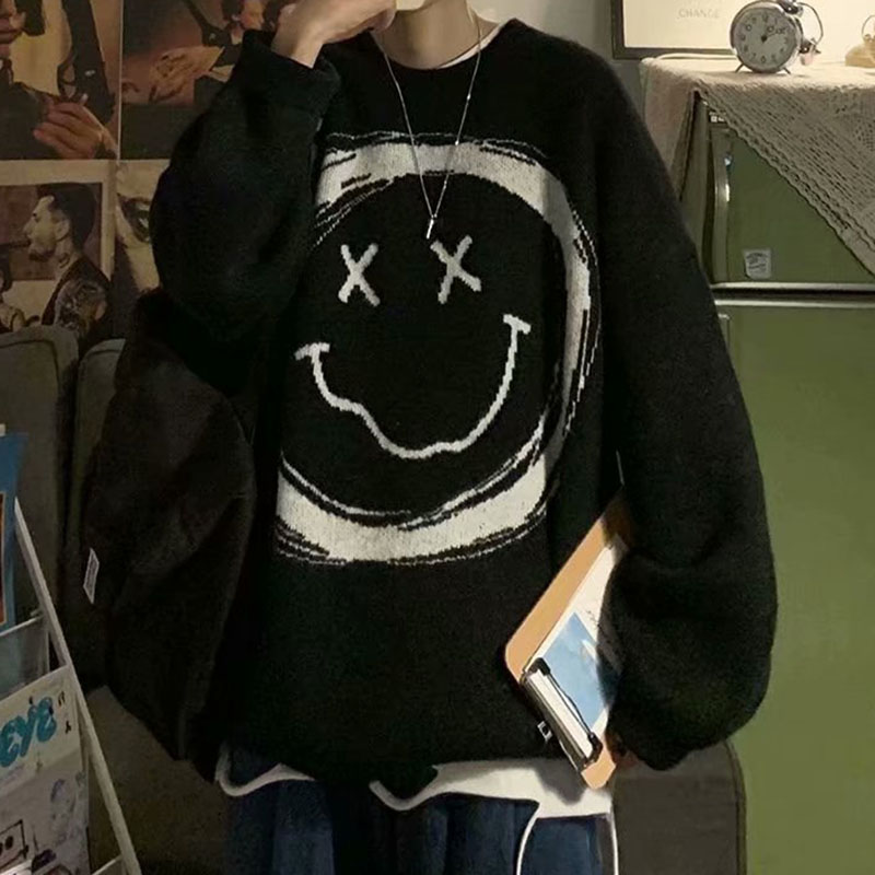 Street Style Smiley Pullover Sweater