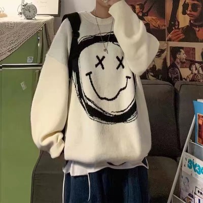 Street Style Smiley Pullover Sweater