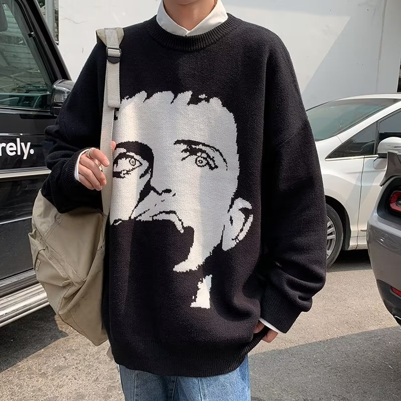 Portrait Crew Neck Sweater