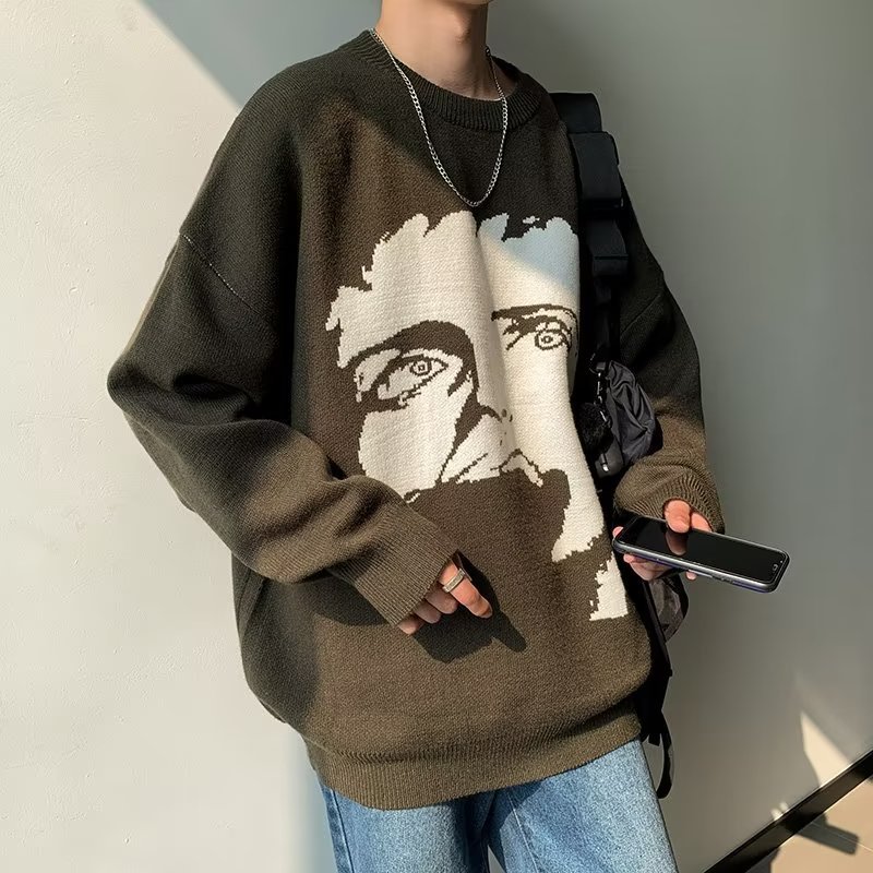 Portrait Crew Neck Sweater