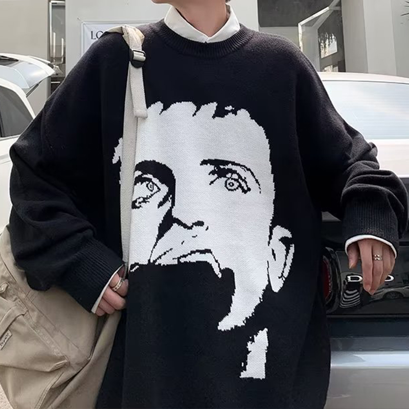 Portrait Crew Neck Sweater