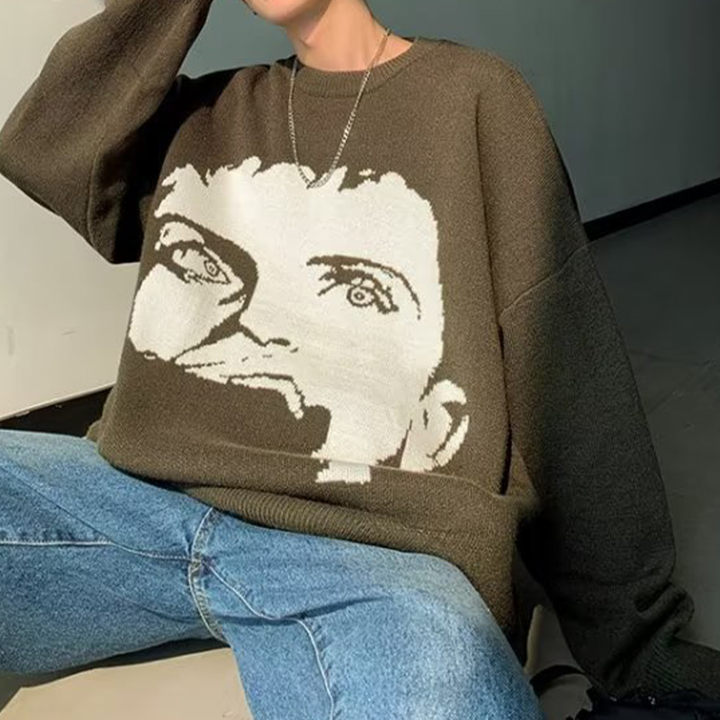 Portrait Crew Neck Sweater