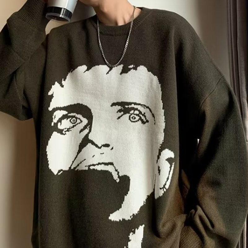 Portrait Crew Neck Sweater