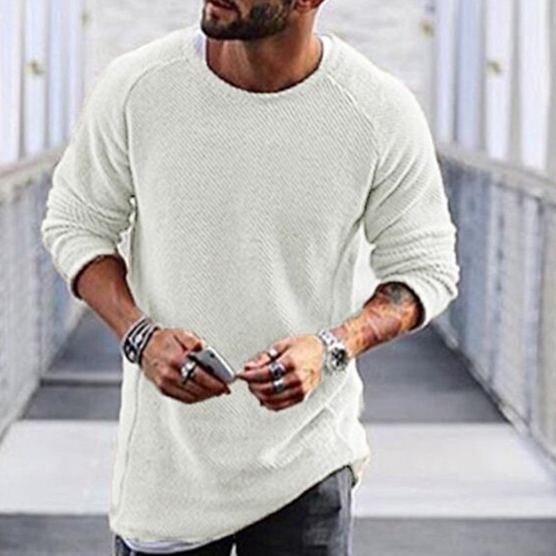 6 Colors Round Neck Long Sleeve Sweater