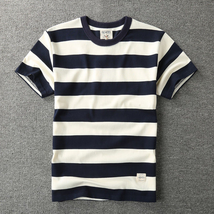 Men's Striped Short Sleeve T-shirts