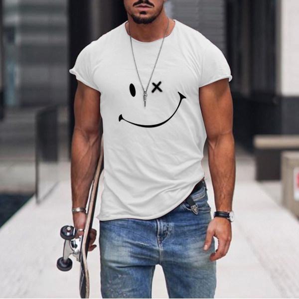 Men's Smiley Short Sleeve Street T-Shirt