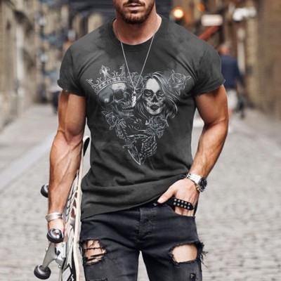 Casual Print Men's Short Sleeve T-Shirt