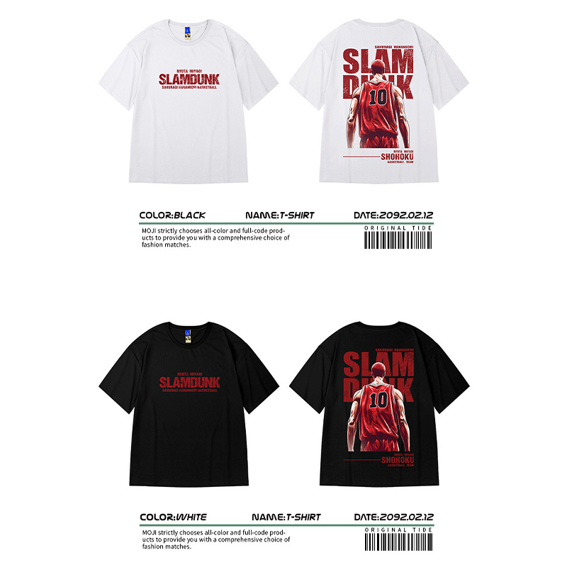 Graphic Tee Slam Dunk Character Elements