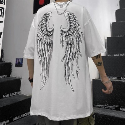 Graphic Tee With Angel Wings