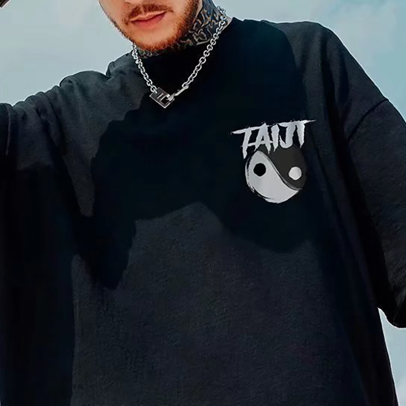 Tai Chi Bear Graphic Print T-Shirt Tai Chi Bear Graphic Print T-Shirt