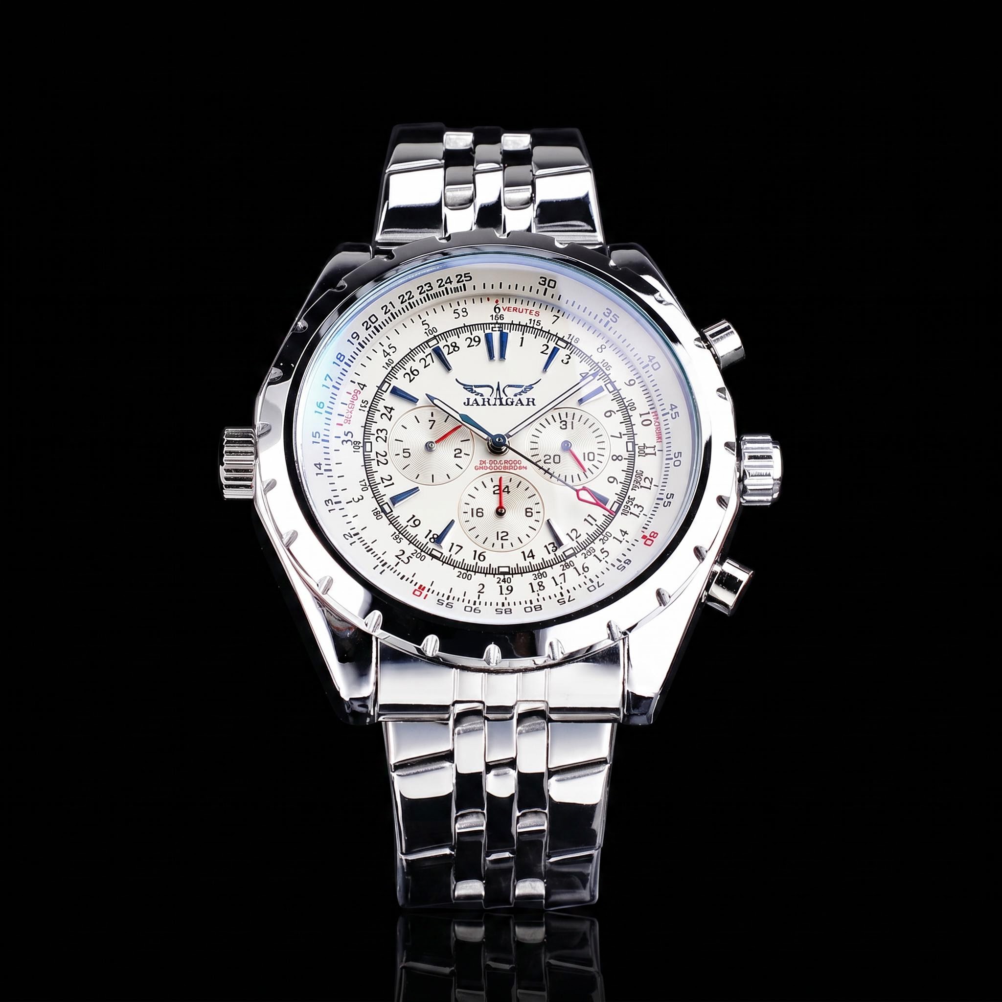  Military Stainless Steel Automatic Mechanical Sport Watch for Men