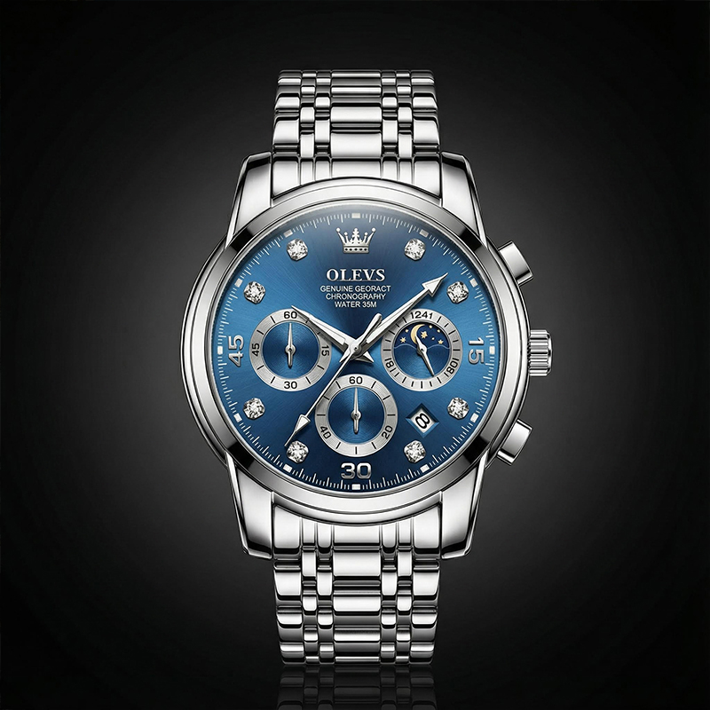 Multifunctional Luminous Waterproof Stainless Steel Quartz Watch Multifunctional Luminous Waterproof Stainless Steel Quartz Watch