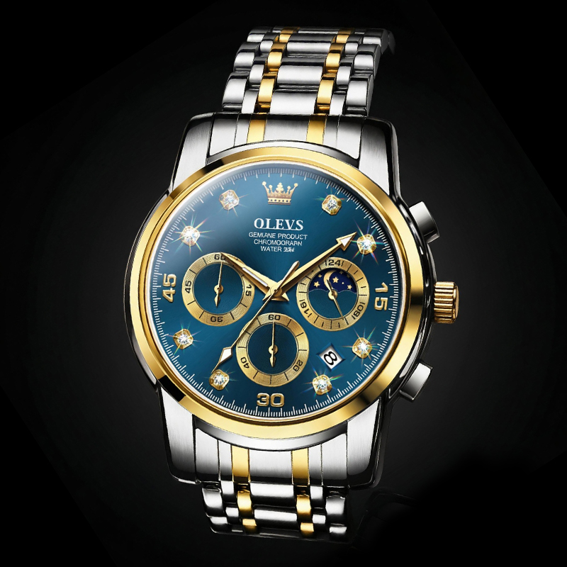 Multifunctional Luminous Waterproof Stainless Steel Quartz Watch Multifunctional Luminous Waterproof Stainless Steel Quartz Watch