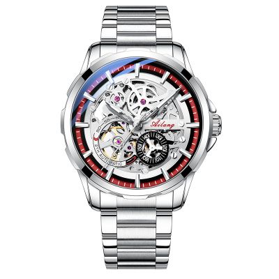 Classic Automatic Mechanical Waterproof Stainless Steel Skeleton Watch