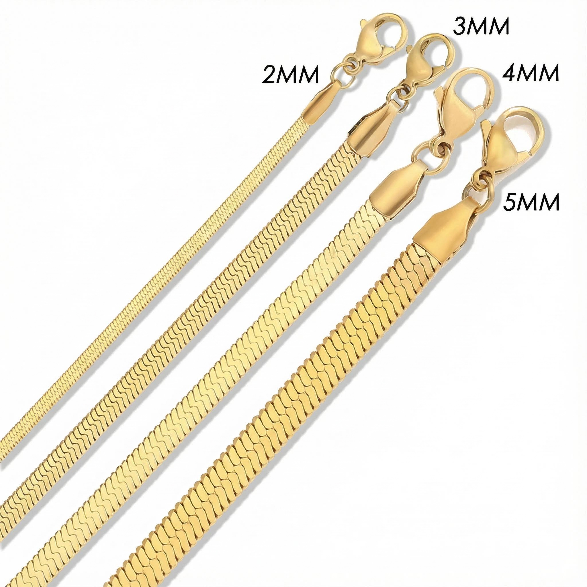 2mm/3mm/4mm/5mm Herringbone Chain