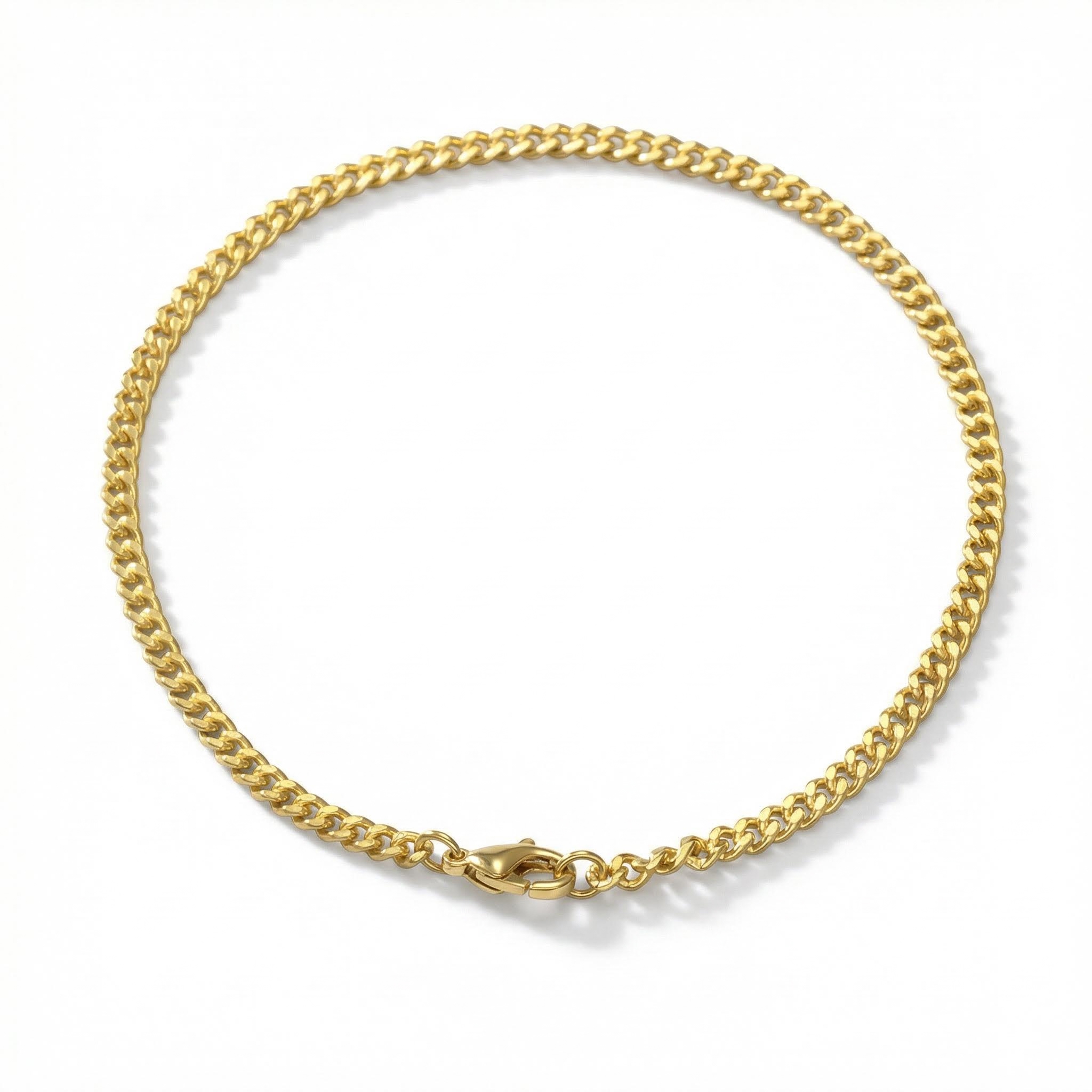 Women's 3mm Cuban Bracelet in Gold
