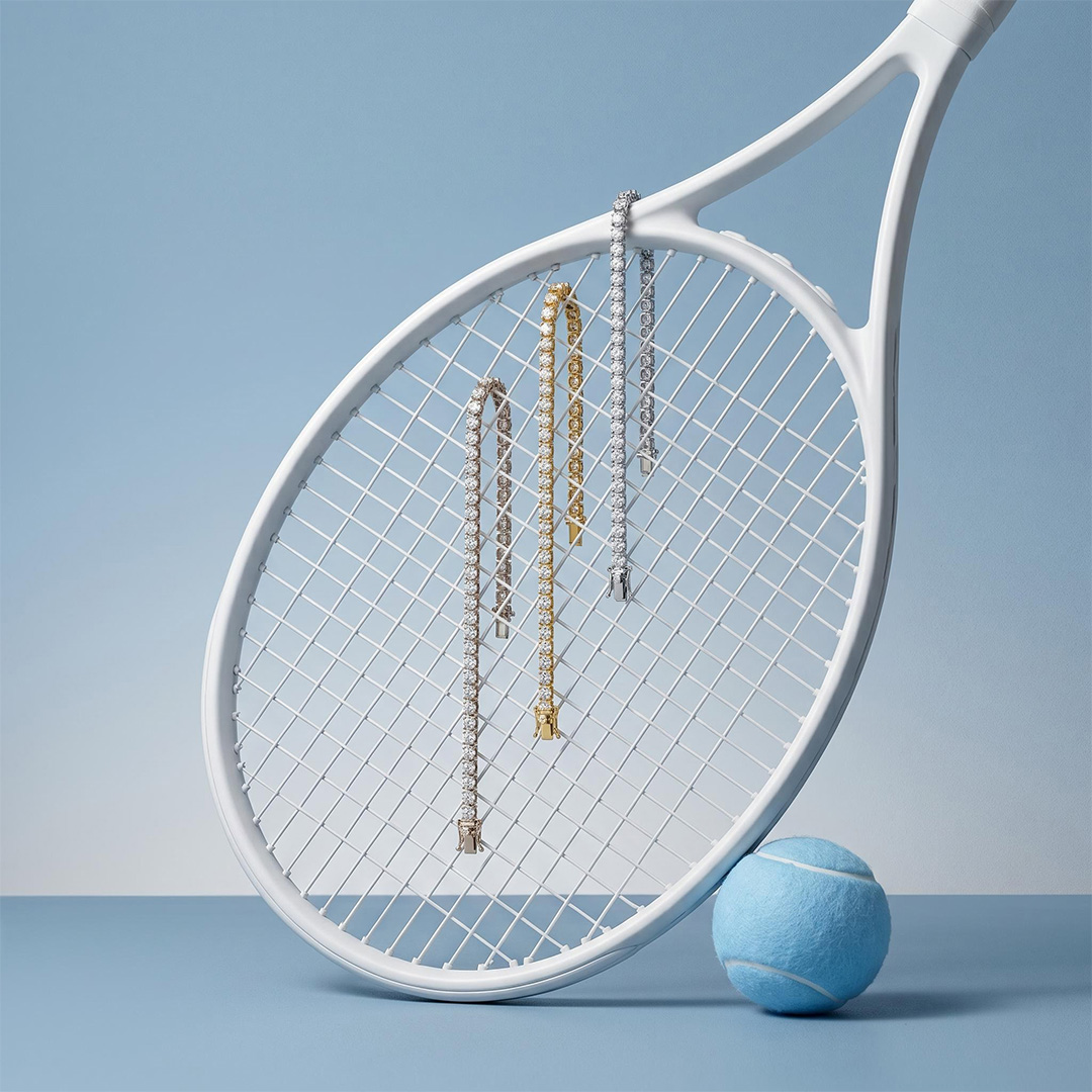 Women's 3mm Single Row Tennis Bracelet in Gold Women's 3mm Single Row Tennis Bracelet in Gold