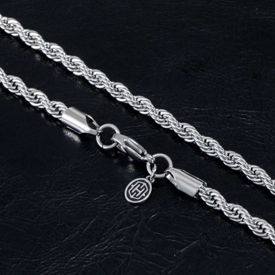 Women's 5mm Stainless Steel Rope Chain