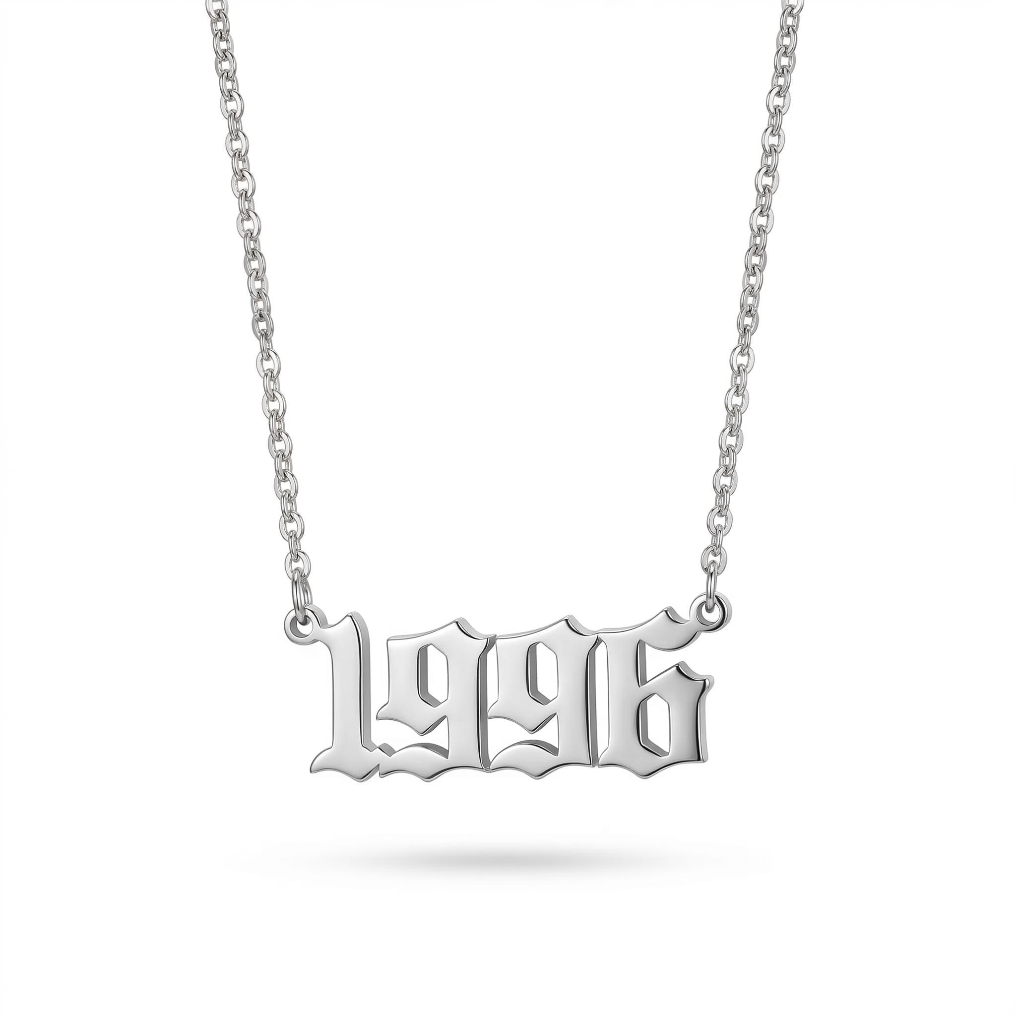Personalized Birth Year Number Necklace