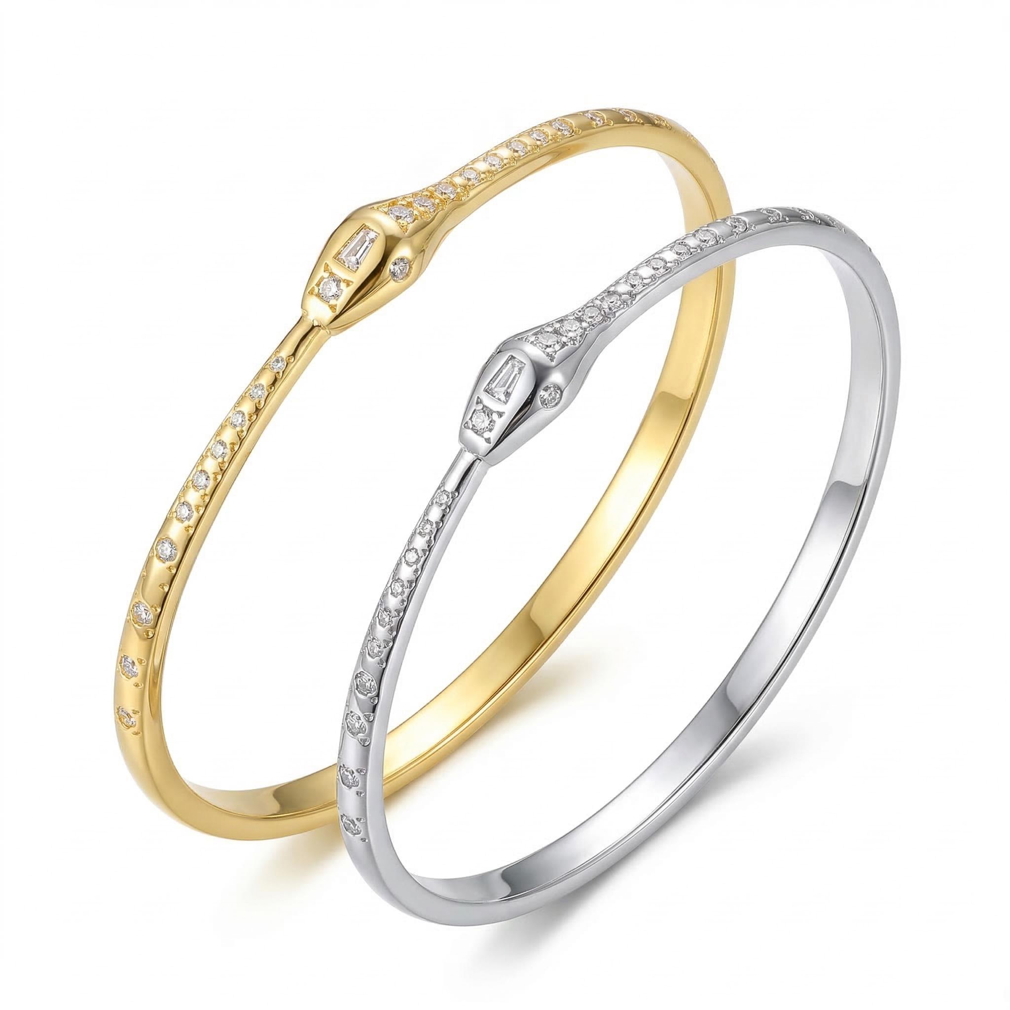 Iced Snake Bracelet Bangle