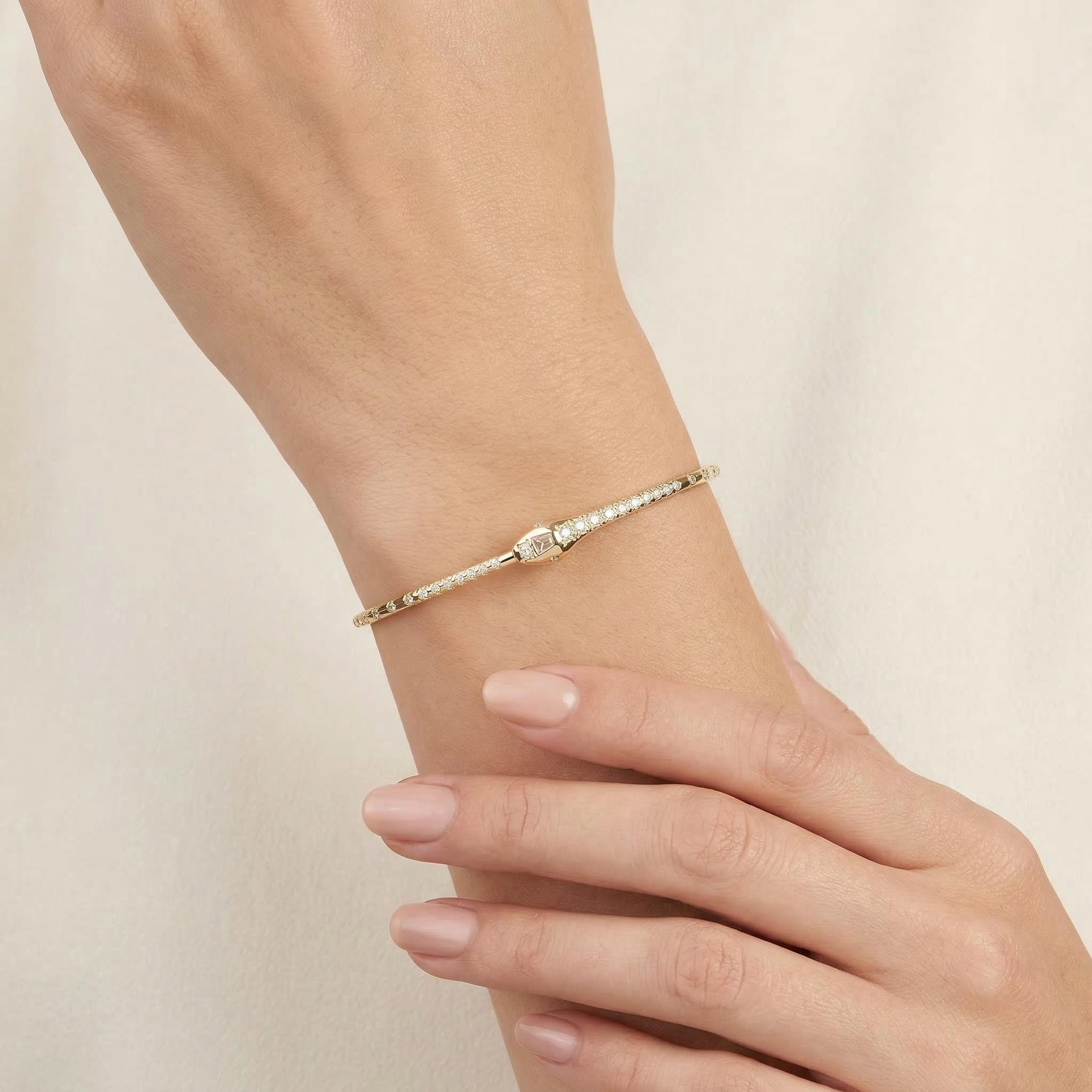Iced Snake Bracelet Bangle