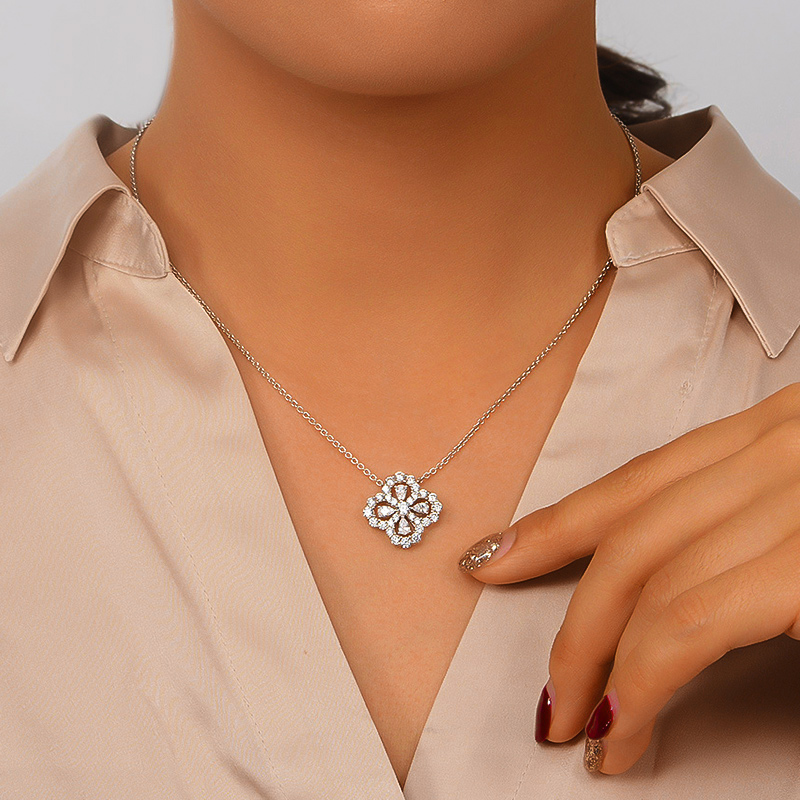 Four-leaf Clover S925 Silver Necklace