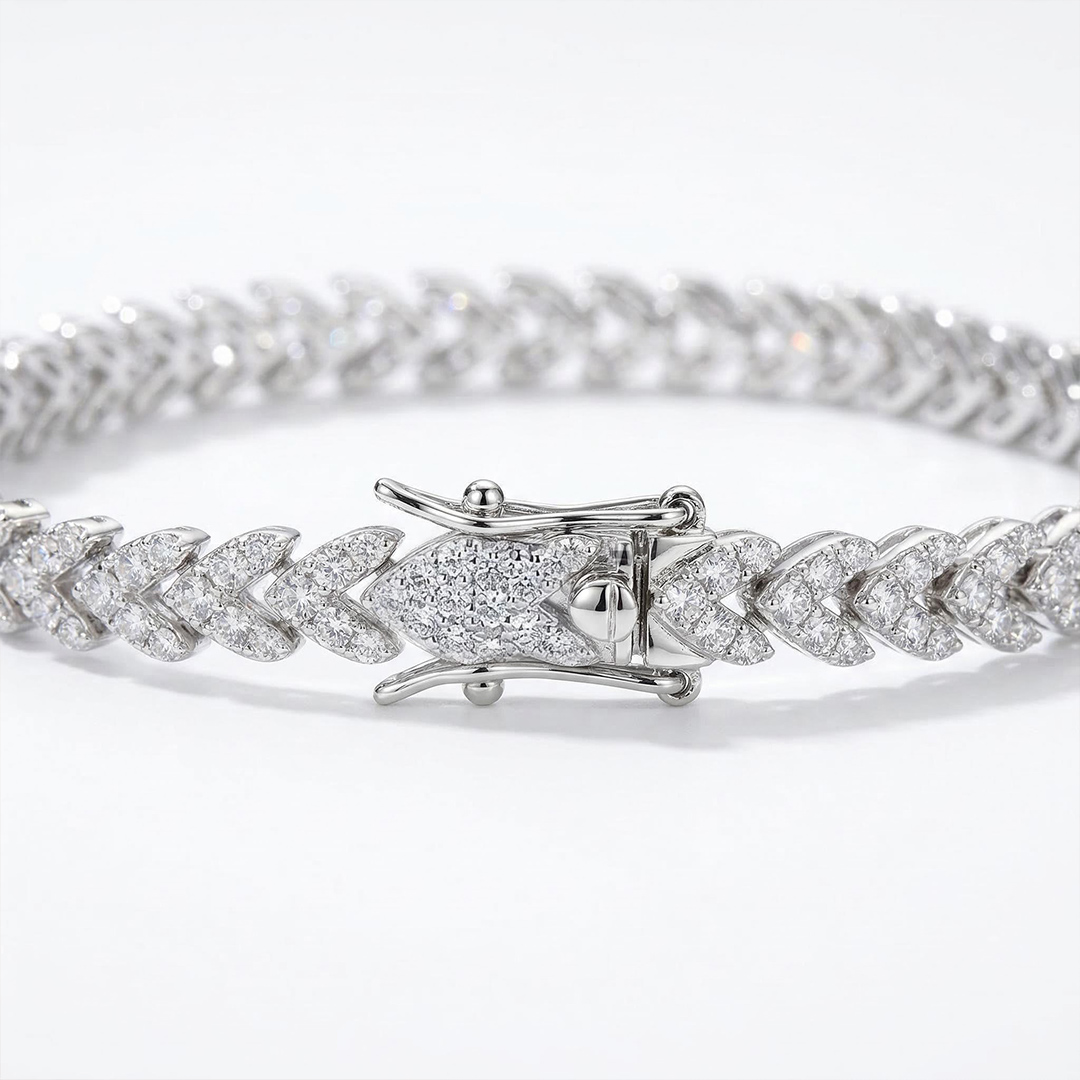 Wheat Ears Bracelet in 925 Sterling Silver