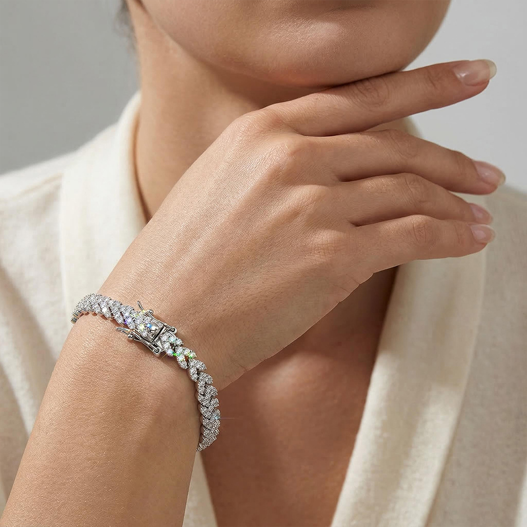 Wheat Ears Bracelet in 925 Sterling Silver