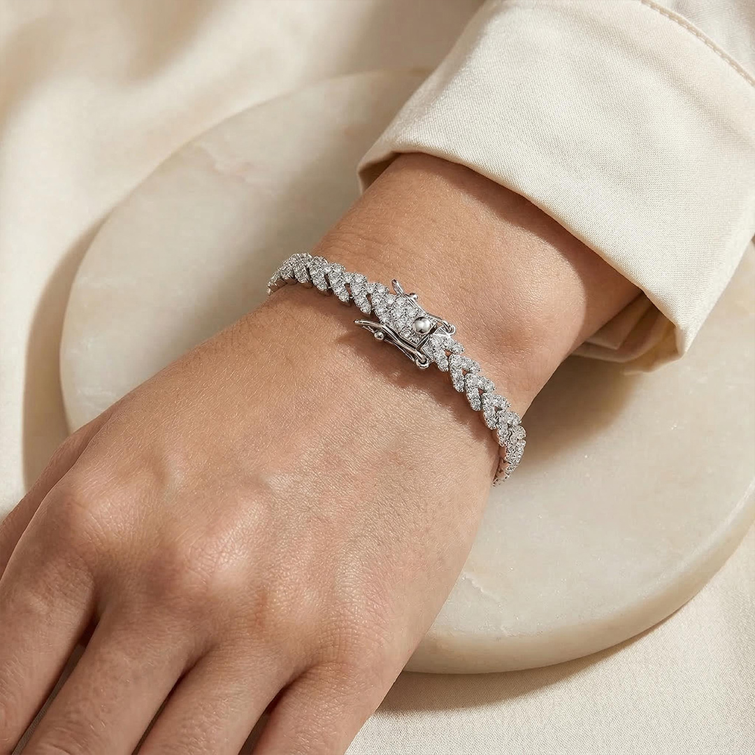 Wheat Ears Bracelet in 925 Sterling Silver