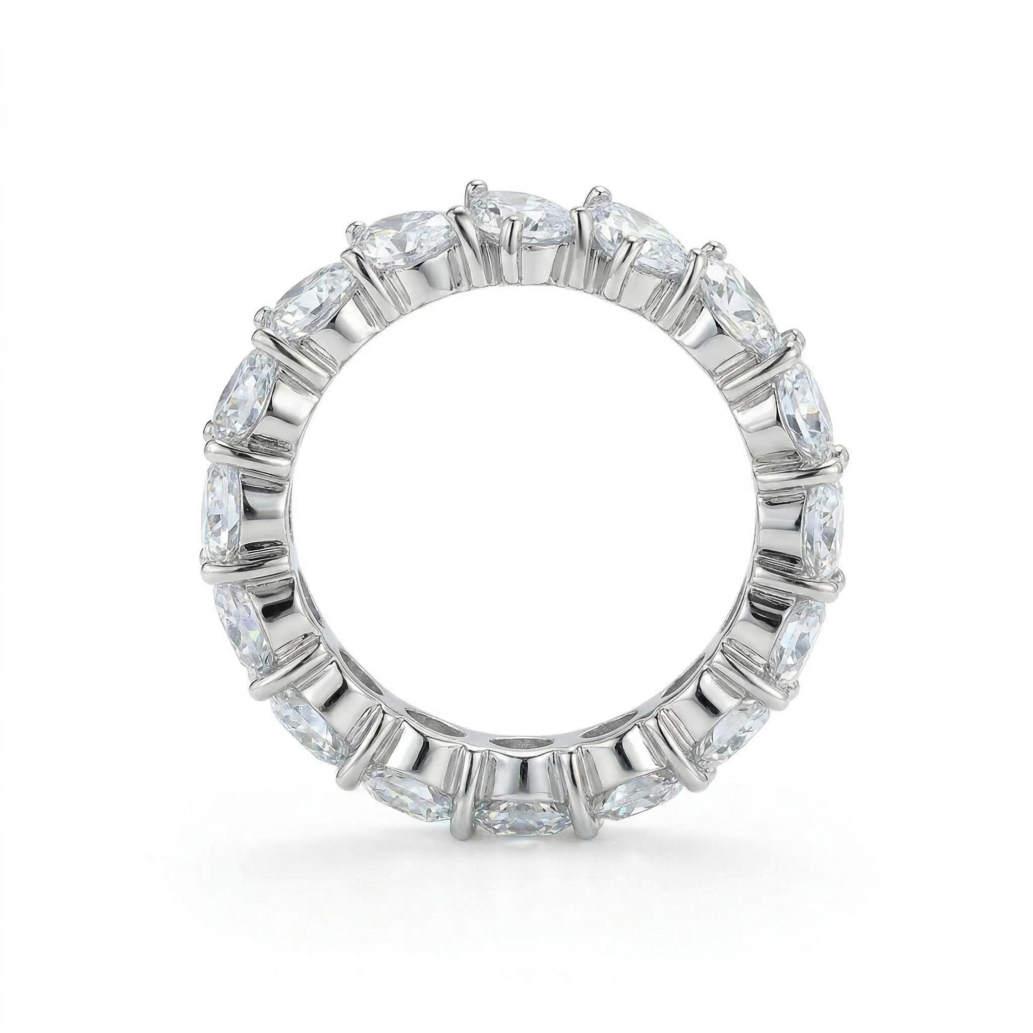  Pear Cut Eternity Band Ring