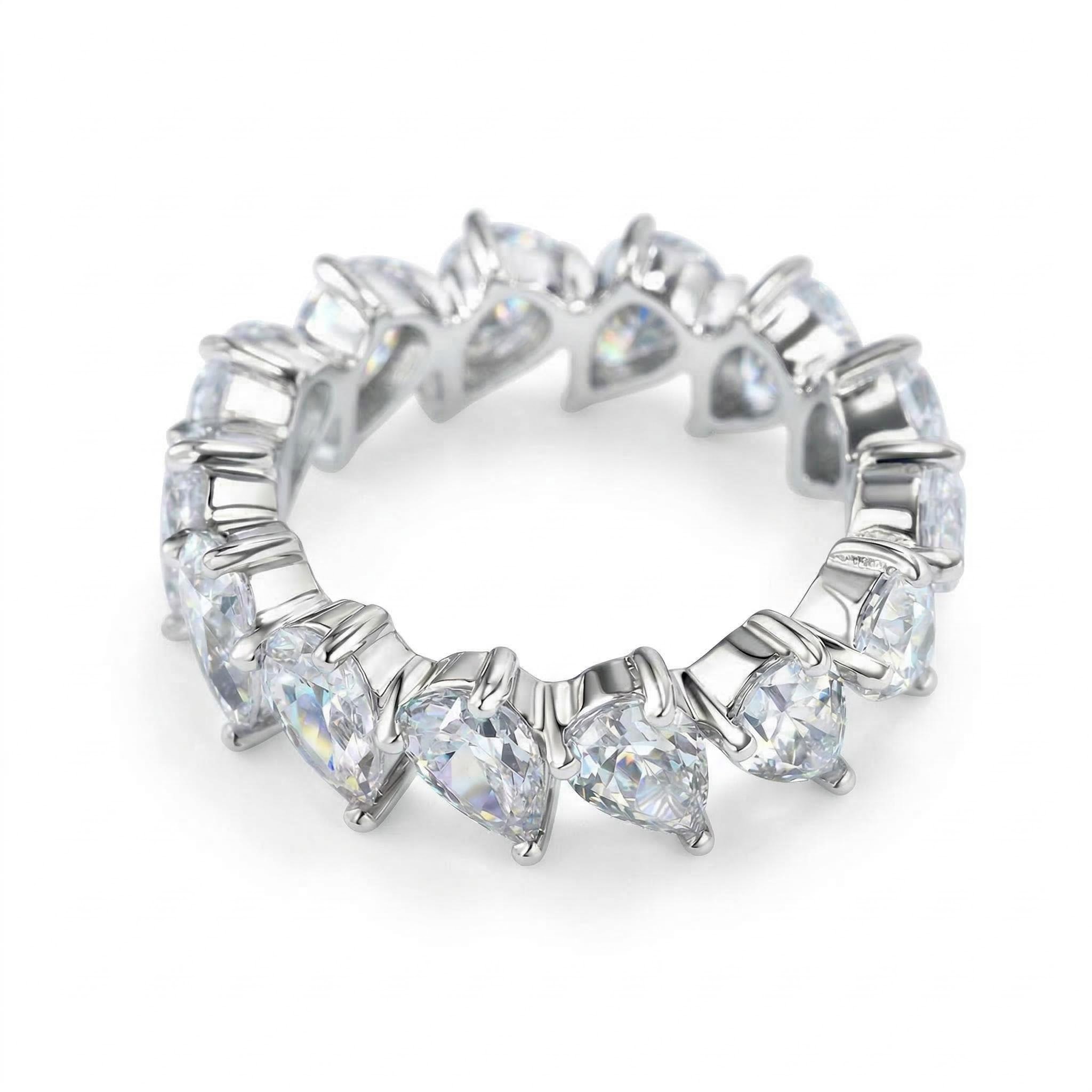  Pear Cut Eternity Band Ring