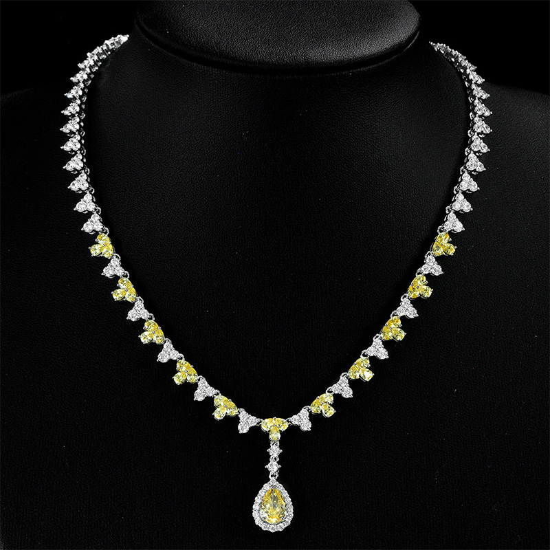 4CT Glamorous Pear Cut Pendant Necklace 4CT Glamorous Pear Cut Pendant Necklace