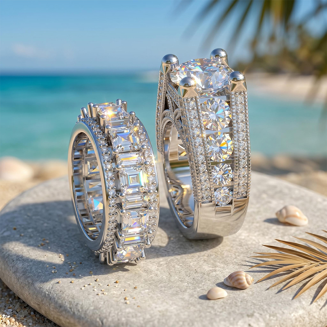 Lustrous Round Cut Engagement Halo Sterling Silver Ring Set Lustrous Round Cut Engagement Halo Sterling Silver Ring Set