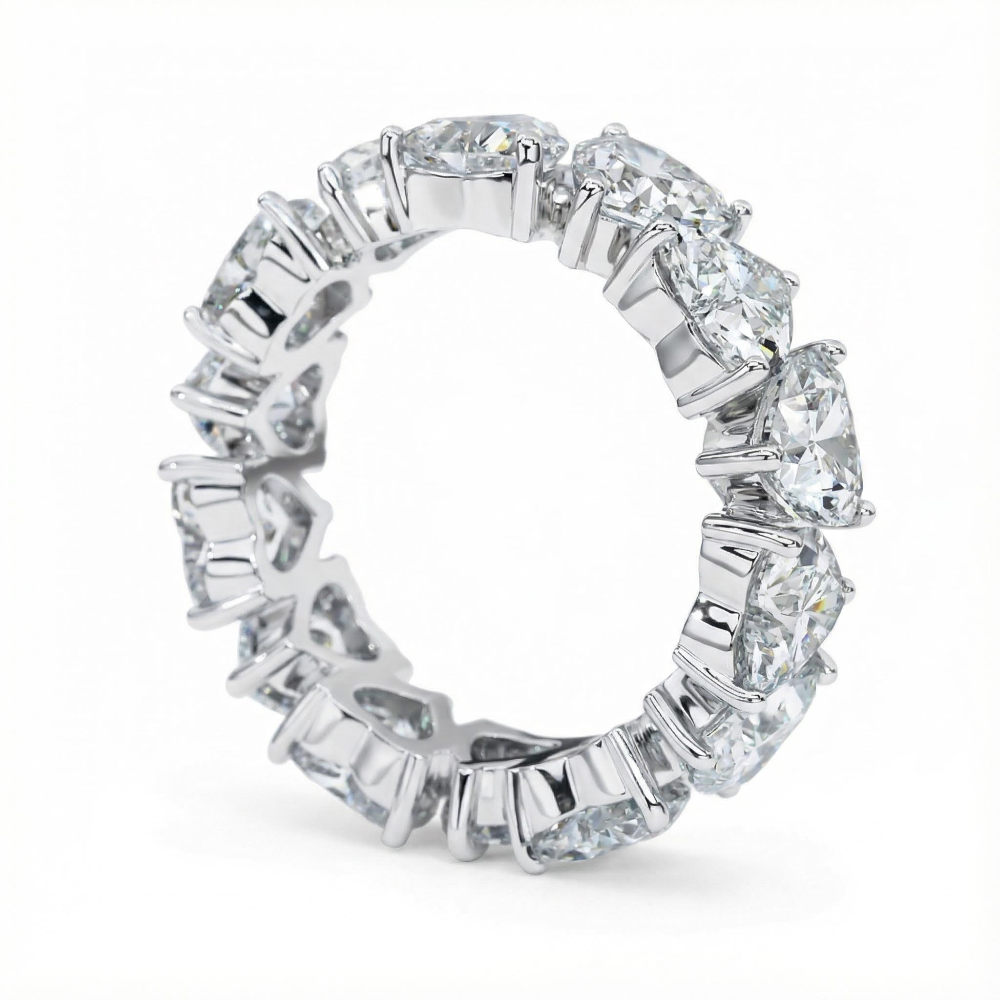 Sweet Heart Cut Eternity Band Sweet Heart Cut Eternity Band