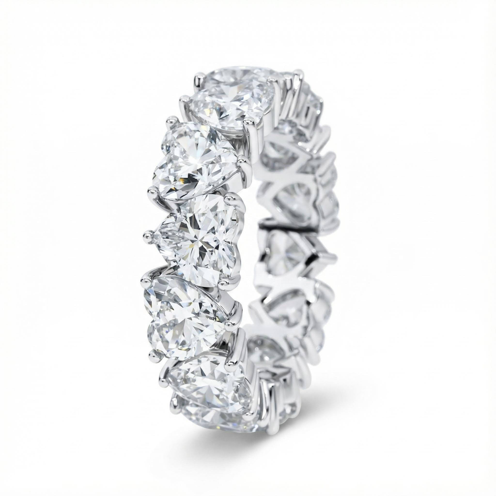 Sweet Heart Cut Eternity Band Sweet Heart Cut Eternity Band
