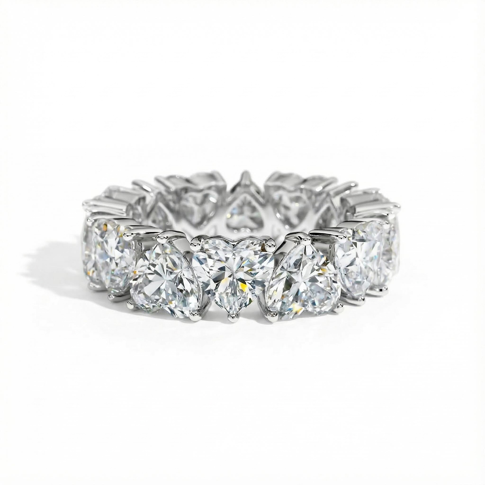 Sweet Heart Cut Eternity Band Sweet Heart Cut Eternity Band